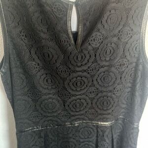 🖤 Enfocus Studio Black Lace Fit & Flare Dress – Size 18W -EUC